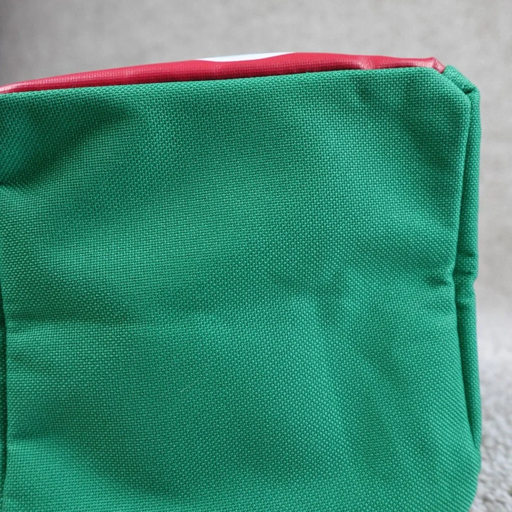 Thirty-One Littles Carry-All Caddy Santa Claus Ho Ho Ho Mini Tote Green Red